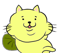 kawaii fat cat sticker #3727065