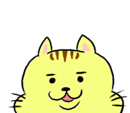 kawaii fat cat sticker #3727066
