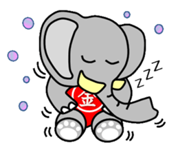 Kintaro of an elephant sticker #3727595