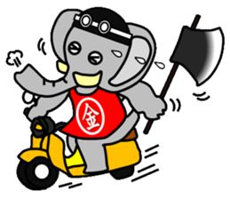 Kintaro of an elephant sticker #3727622