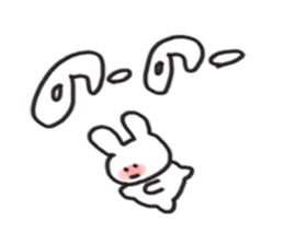 be shy rabbit sticker #3727714