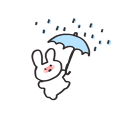 be shy rabbit sticker #3727722