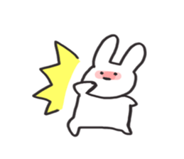 be shy rabbit sticker #3727732