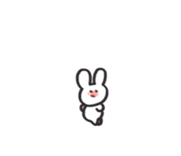 be shy rabbit sticker #3727736