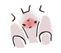 be shy rabbit sticker #3727740