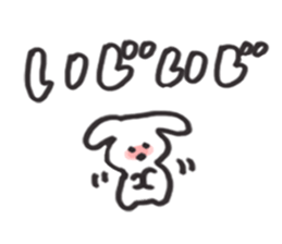 be shy rabbit sticker #3727745