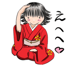 A cursed Japanese doll fall in love sticker #3728122