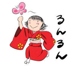 A cursed Japanese doll fall in love sticker #3728126