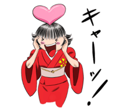 A cursed Japanese doll fall in love sticker #3728127
