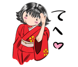 A cursed Japanese doll fall in love sticker #3728137