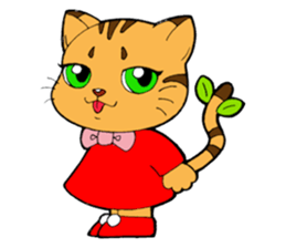 Kitten of apple sticker #3728711