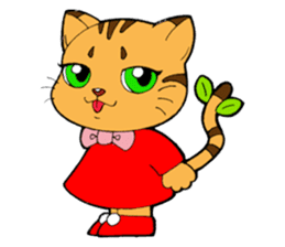 Kitten of apple sticker #3728711