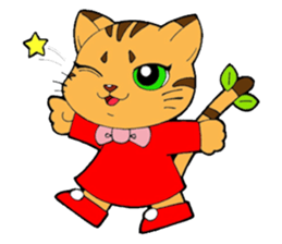 Kitten of apple sticker #3728712