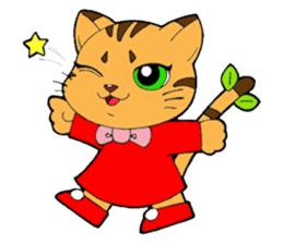 Kitten of apple sticker #3728712