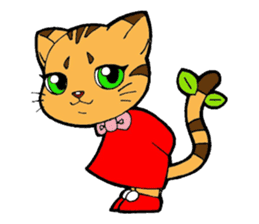 Kitten of apple sticker #3728713