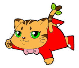 Kitten of apple sticker #3728714