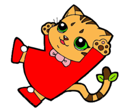 Kitten of apple sticker #3728715