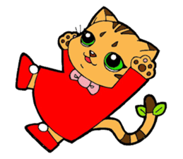 Kitten of apple sticker #3728715