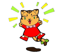 Kitten of apple sticker #3728716