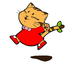 Kitten of apple sticker #3728717