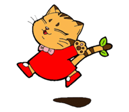 Kitten of apple sticker #3728717