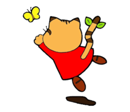 Kitten of apple sticker #3728718