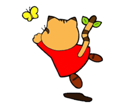 Kitten of apple sticker #3728718