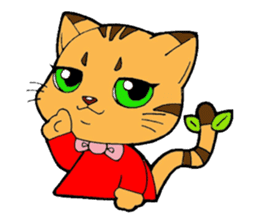 Kitten of apple sticker #3728720