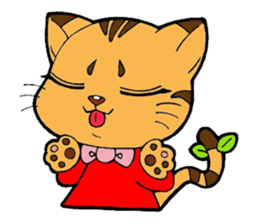 Kitten of apple sticker #3728721