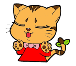 Kitten of apple sticker #3728721