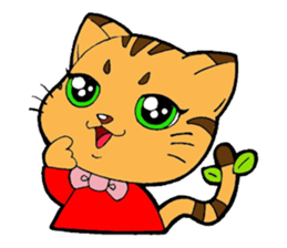 Kitten of apple sticker #3728722