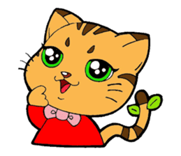 Kitten of apple sticker #3728722