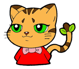 Kitten of apple sticker #3728723