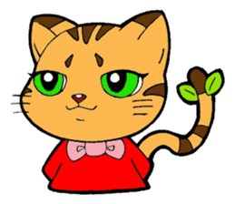 Kitten of apple sticker #3728723