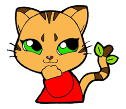 Kitten of apple sticker #3728724