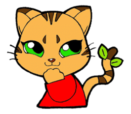 Kitten of apple sticker #3728724