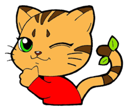 Kitten of apple sticker #3728725