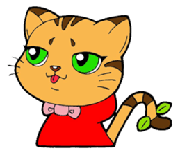 Kitten of apple sticker #3728726