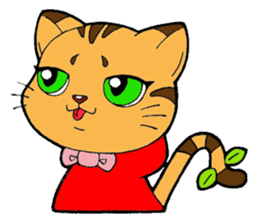 Kitten of apple sticker #3728726