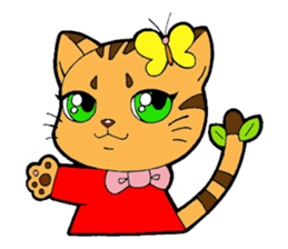 Kitten of apple sticker #3728727