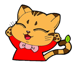 Kitten of apple sticker #3728728