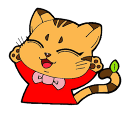 Kitten of apple sticker #3728728