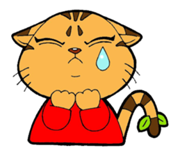 Kitten of apple sticker #3728731