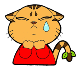 Kitten of apple sticker #3728731