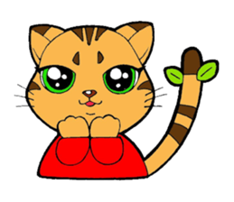 Kitten of apple sticker #3728732