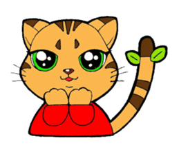 Kitten of apple sticker #3728732