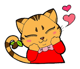 Kitten of apple sticker #3728733