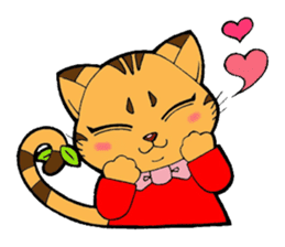 Kitten of apple sticker #3728733