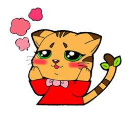 Kitten of apple sticker #3728734