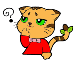 Kitten of apple sticker #3728735